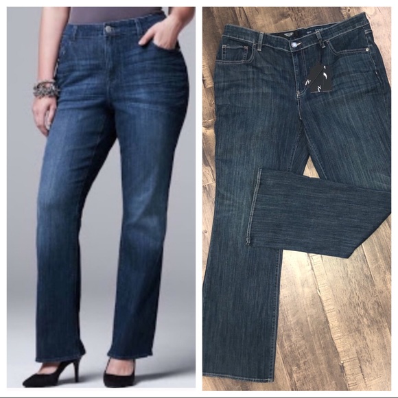 women's simply vera vera wang bootcut jeans